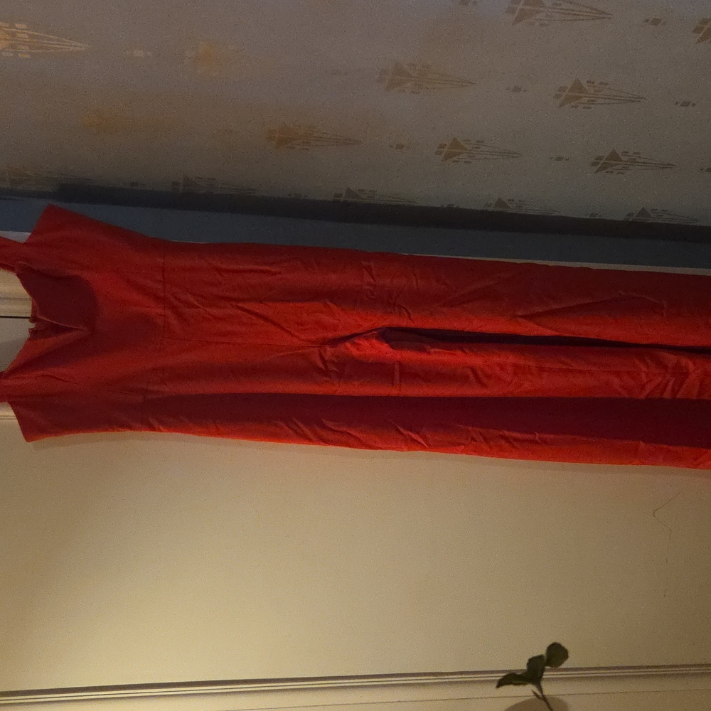 BCBGMaxAzria Vibrant Red Jumpsuit